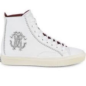 Roberto Cavalli Logo High-Top Sneakers